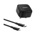 UGREEN 20W USB-C to Lightning Fast Charger Set (60624) – Black - Image 3