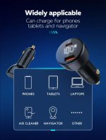 LDNIO C101 100W CAR CHARGER WITH C-C CABLE - Image 2