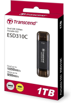 TRANSCEND ESD310 DUAL USB PORTABLE SSD 1TB - Image 2