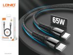 LDNIO 65W FAST CHARGING USB C TO C CABLE - Image 3