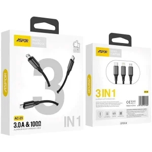 ASPOR AC23 3 in 1 USB Cable Sri Lanka
