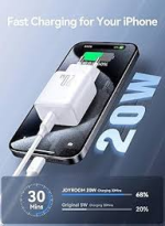 JOYROOM TCF20 20W ADAPTER WITH USB C TO LIGHTNING CABLE - Image 2