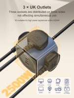 LDNIO SC3319 6-in-1 Power Socket Cube Sri Lanka