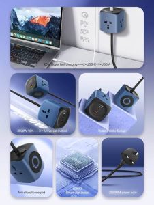 LDNIO SC3319 6-in-1 Power Socket Cube Sri Lanka