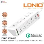 LDNIO SC10610 10 OUTLETS 5USB